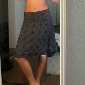 Elegant Black Patterned Skirt